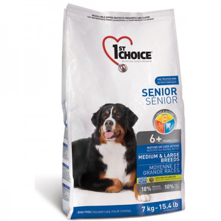1st Choice Senior Medium & Large Chicken корм для пожилых собак средних и крупных пород 7 кг